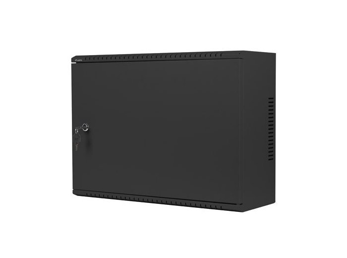 Szafa instalacyjna rack wisząca 19 cali 4u+3u 540x200 niskoprofilowa (złożona) czarna