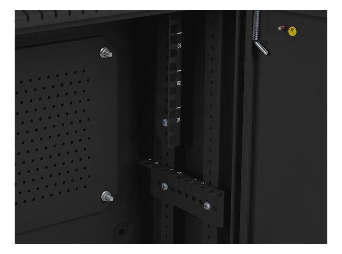 Szafa instalacyjna rack wisząca 19 cali 4u+3u 540x200 niskoprofilowa (złożona) czarna