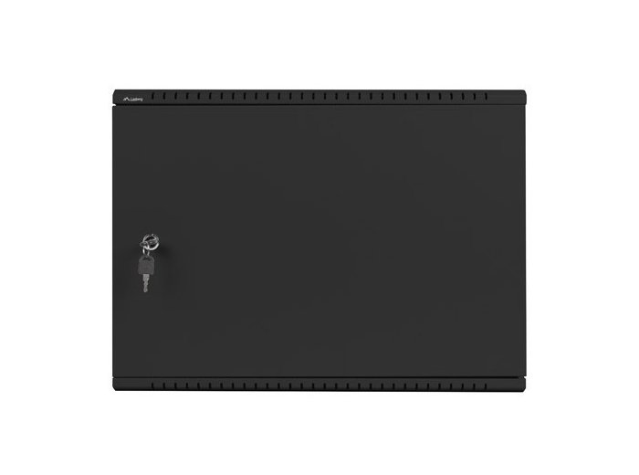 Szafa instalacyjna rack wisząca 19 cali 4u+3u 540x200 niskoprofilowa (złożona) czarna