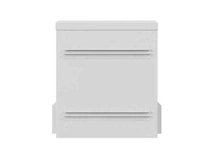 Szafa rack wisząca 10 cali hermetyczna IP55 montaż na ścianie/słupie 420x300x500mm szara (złożona)