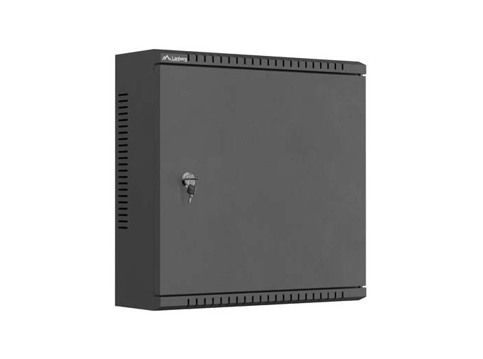 Szafa instalacyjna TPR 10 cali z płytą MESH 400x400x140mm czarna (złożona)