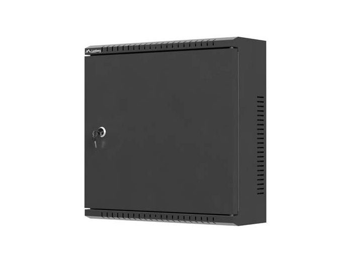 Szafa instalacyjna TPR 10 cali z płytą MESH 400x400x140mm czarna (złożona)