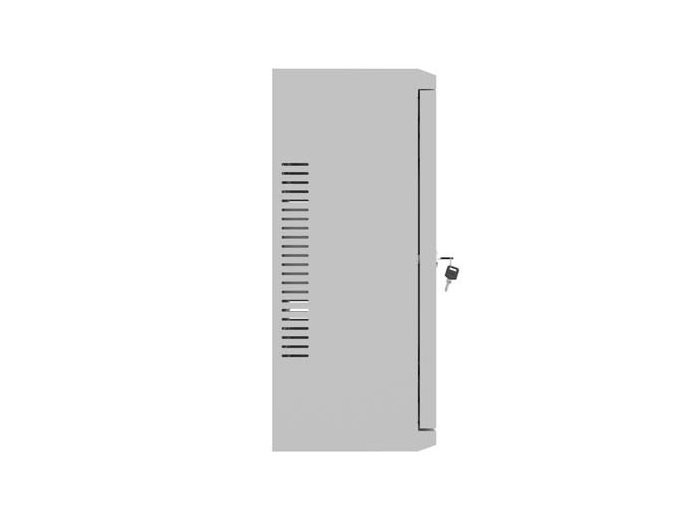 Szafa instalacyjna TPR 10 i 19 cali z płytą MESH 560x420x180mm szara (złożona)