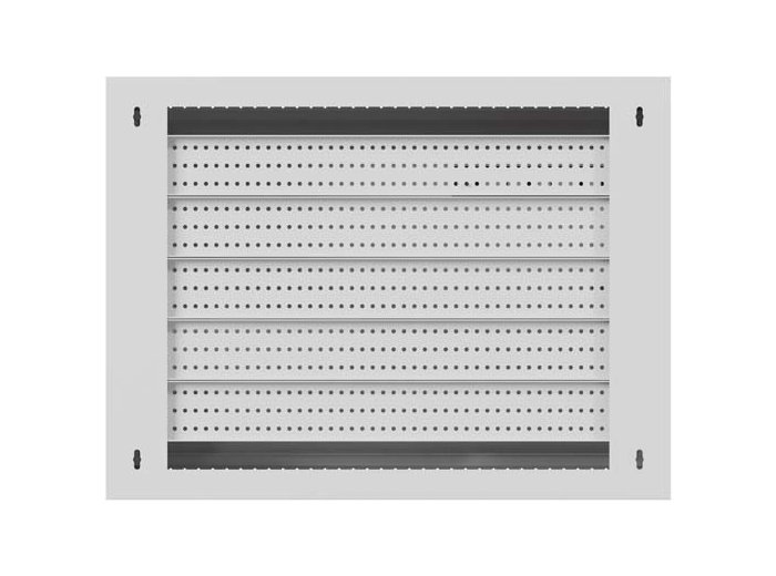 Szafa instalacyjna TPR 10 i 19 cali z płytą MESH 560x420x180mm szara (złożona)