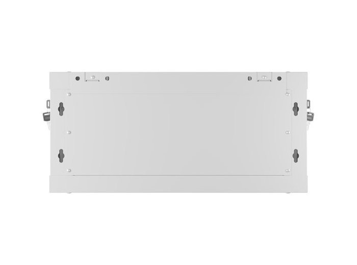 Szafa instalacyjna rack wisząca 19 cali 4U 600x450 drzwi perforowane (flat pack) szara