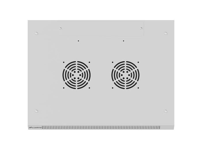 Szafa instalacyjna rack wisząca 19 cali 4U 600x450 drzwi perforowane (flat pack) szara