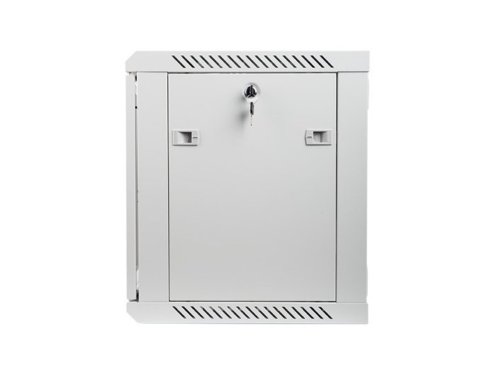 Szafa instalacyjna wisząca 19 cali 9U 600X450mm szara (drzwi szklane)