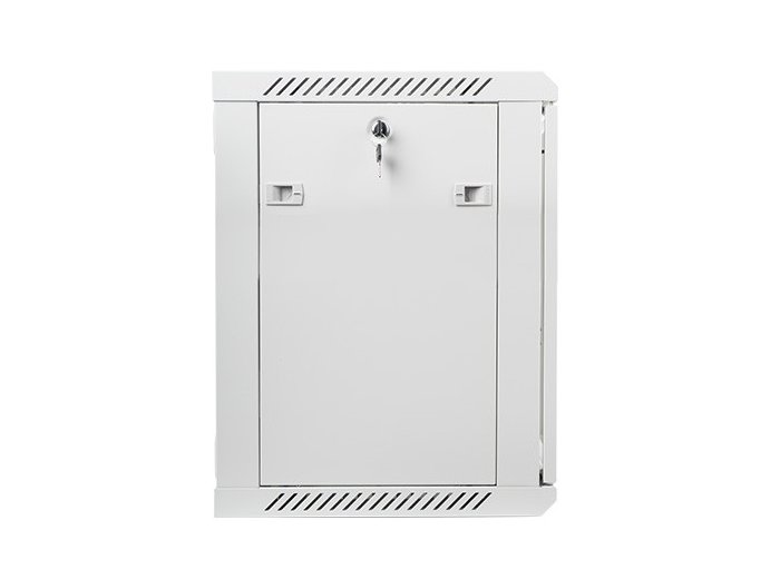 Szafa instalacyjna wisząca 19 cali 12U 600X450mm szara (drzwi szklane)