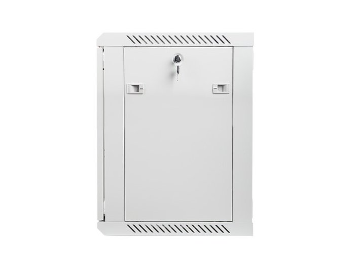 Szafa instalacyjna wisząca 19 cali 12U 600X450mm szara (drzwi szklane)