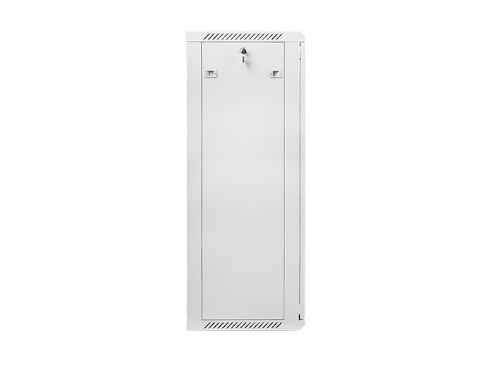 Szafa instalacyjna wisząca 19 cali 27U 600X450mm szara (drzwi szklane)