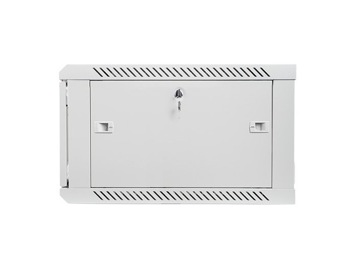 Szafa instalacyjna wisząca 19 cali 6U 600X600mm (drzwi szklane) szara