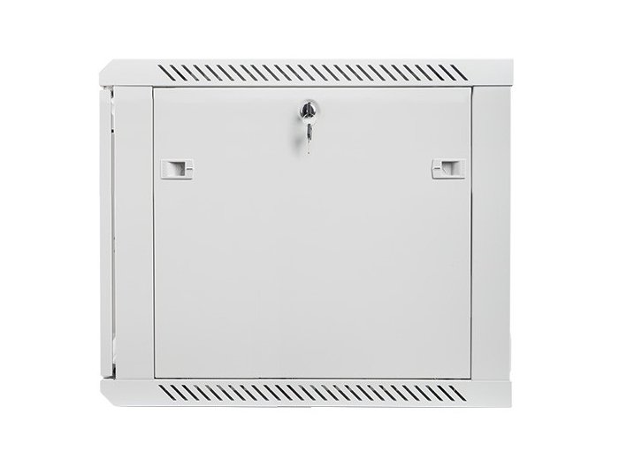 Szafa instalacyjna wisząca 19 cali 9U 600X600mm szara (drzwi szklane)