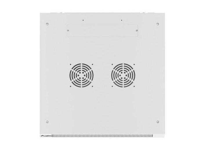 Szafa instalacyjna wisząca 19 cali 12U 600X600mm szara (drzwi szklane)