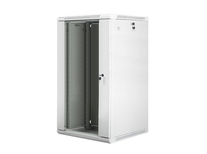 Szafa instalacyjna wisząca 19 22U 600X600mm szara (drzwi szklane)