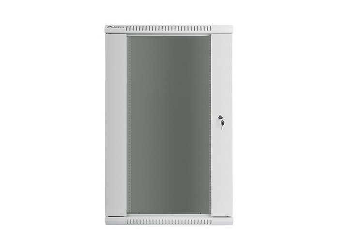 Szafa instalacyjna wisząca 19 22U 600X600mm szara (drzwi szklane)