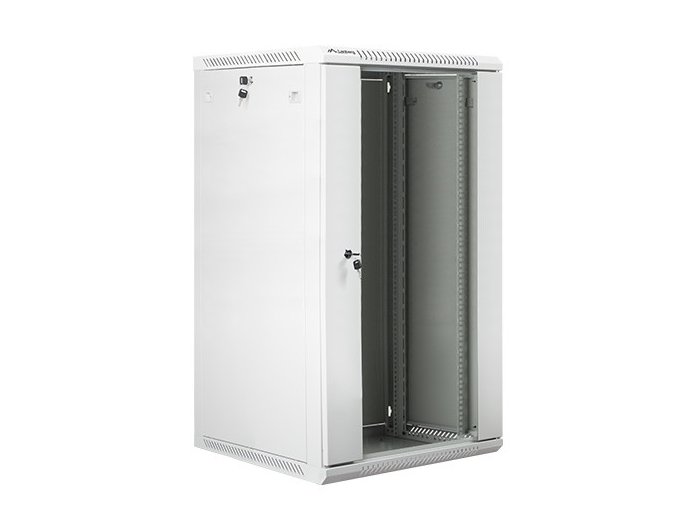 Szafa instalacyjna wisząca 19 22U 600X600mm szara (drzwi szklane)