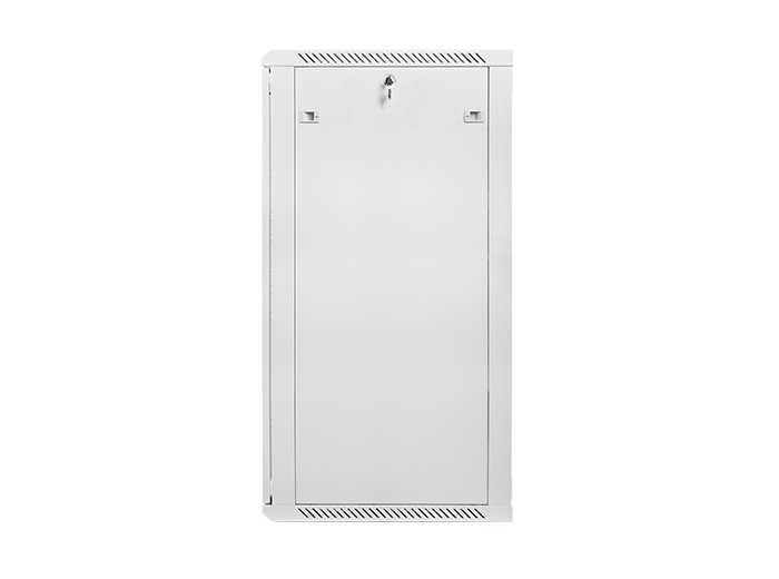 Szafa instalacyjna wisząca 19 cali 27U 600X600mm szara (drzwi szklane)