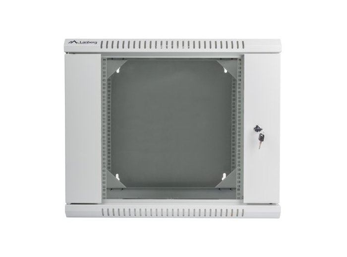 Szafa instalacyjna wisząca dwusekcyjna 19 9U 600X600mm szara