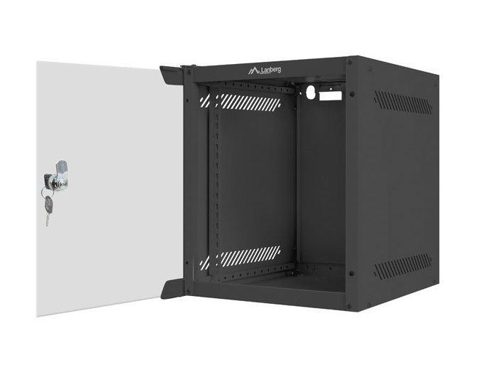 Szafa wisząca 10 cali 6U 280x310mm czarna