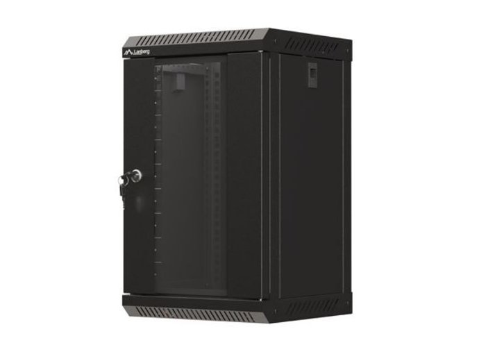 Szafa instalacyjna rack wisząca 10 cali 9U 300x300 czarna