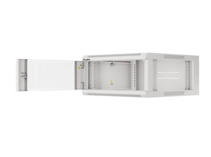 Szafa instalacyjna RACK wisząca 19 cali 4U 600 szara WFFA-5604-10S