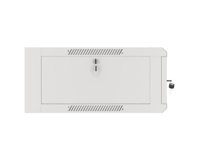 Szafa instalacyjna RACK wisząca 19 cali 4U 600 szara WFFA-5604-10S
