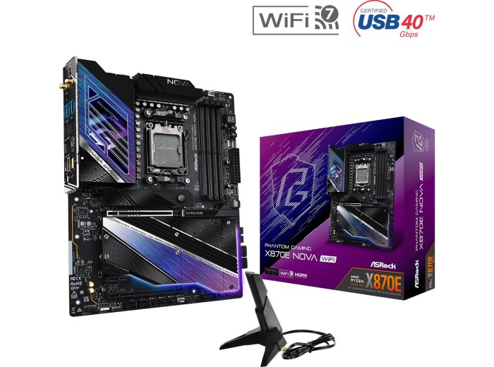 Płyta główna X870 NOVA WIFI AM5 4DDR5 M.2 ATX