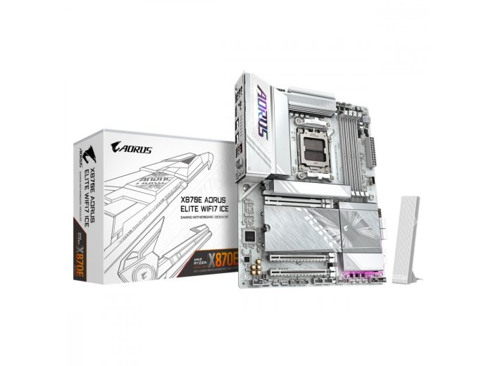 Płyta główna X870E AORUS ELITE WIFI7 ICE AM5 4DDR5 ATX