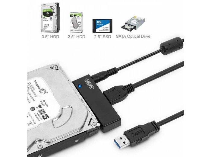 Adapter USB3.0 - SATA III HDD/SSD 2,5/3,5; Y-1039