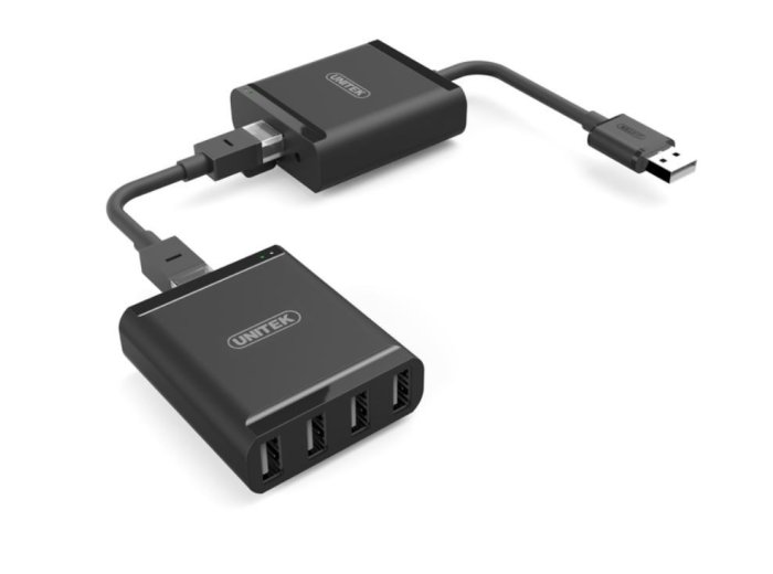 Przedłużacz USB2.0 over IP 4xUSB; 60m; Y-2516