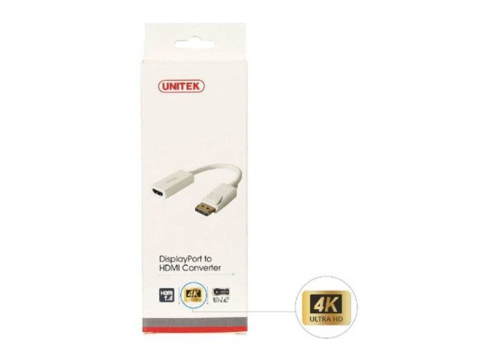 Adapter DisplayPort - HDMI 4K; Y-6332 BIAŁY