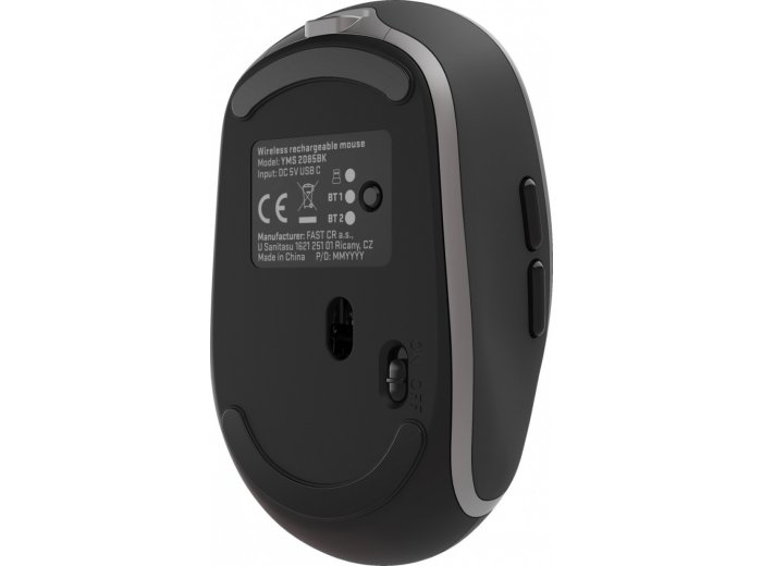Mysz bezprzewodowa Dual WiFi+Bluetooth akumulator 5 przycisków