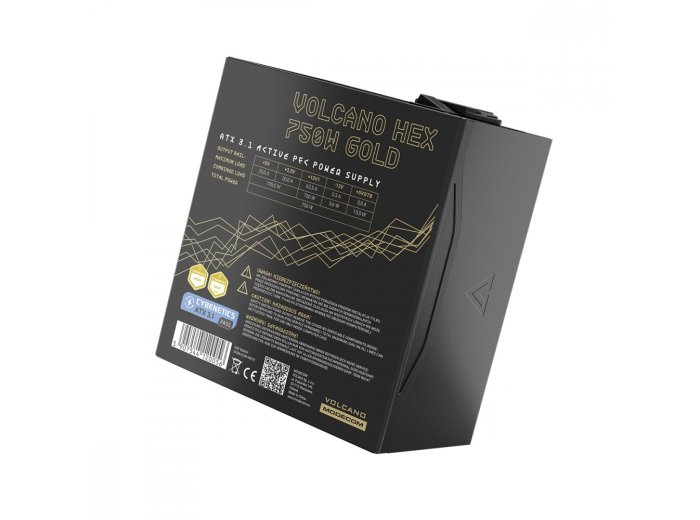 Zasilacz komputerowy Volcano HEX 750W Gold ATX 3.1