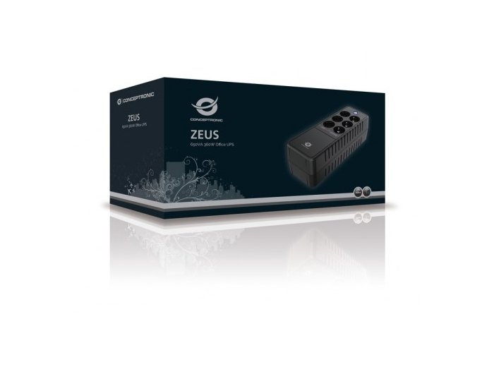 Zasilacz UPS CONCEPTRONIC 650VA/360W/6xSchuko/RJ45