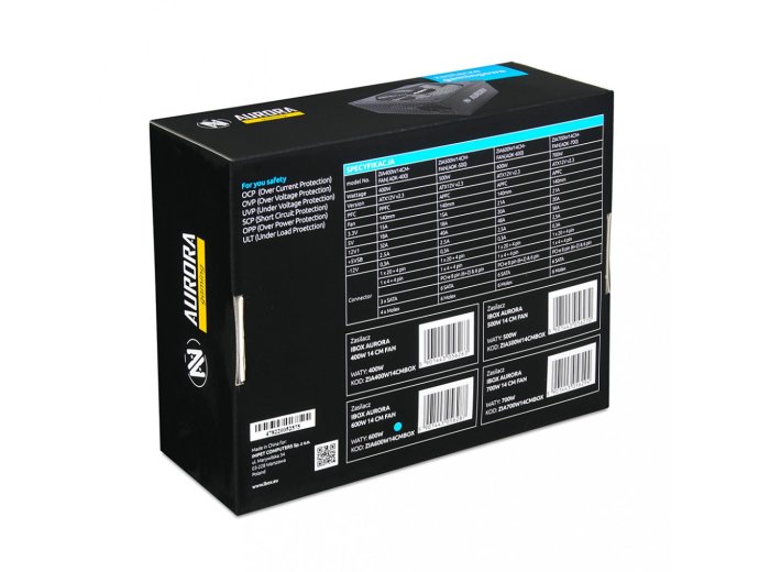 Zasilacz Aurora 500W 14 Fan gaming BOX