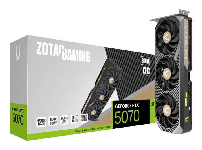Karta graficzna GeForce RTX 5070 SOLID OC 12GB GDDR7 192bit 3DP/HDMI