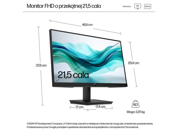 HP Series 3 Pro Monitor FHD 21,5” seria 3 Pro – 322pf