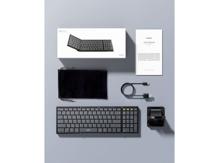 Inateck N0135_BLACK klawiatura Dom/Biuro Bluetooth Czarny
