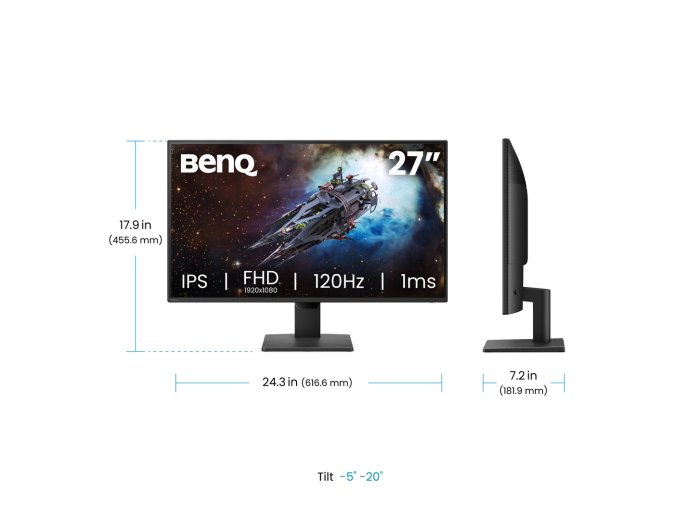 Monitor 27 cali GW2790P IPS 5ms/120Hz/1080P/HDMI