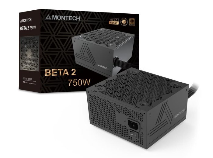 Montech BETA 2 moduł zasilaczy 750 W 20+4 pin ATX ATX Czarny