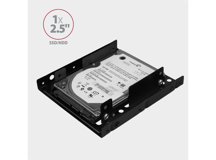 RHD-225 Ramka metalowa do montażu 2 x 2.5" w pozycji 3.5" Czarna