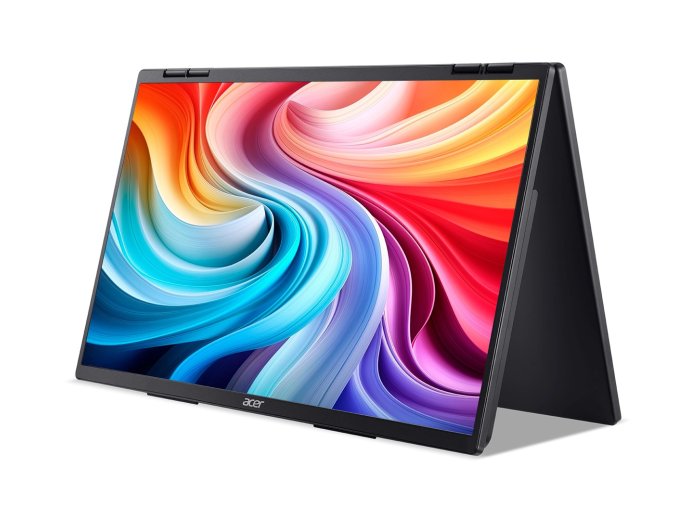 Acer PD243YEbmiuux Przenośny monitor Czarny 60,5 cm (23.8") LCD 1920 x 1080 px