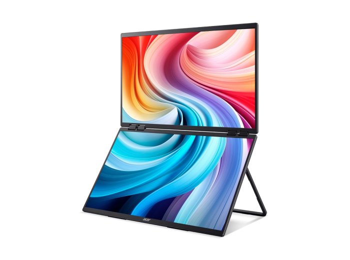 Acer PD243YEbmiuux Przenośny monitor Czarny 60,5 cm (23.8") LCD 1920 x 1080 px