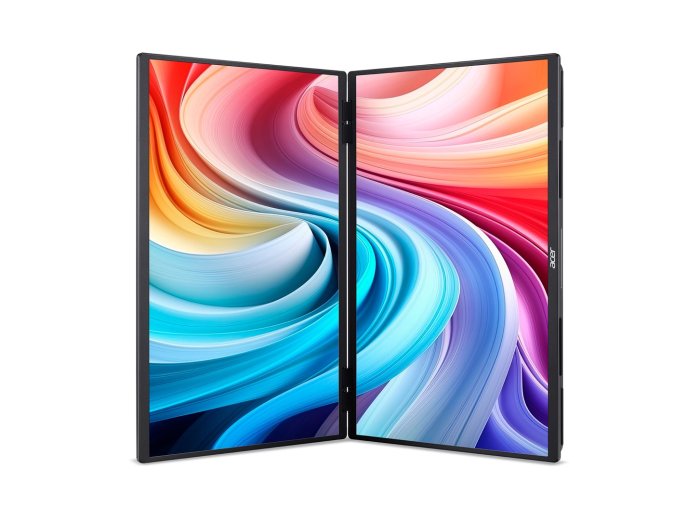 Acer PD243YEbmiuux Przenośny monitor Czarny 60,5 cm (23.8") LCD 1920 x 1080 px