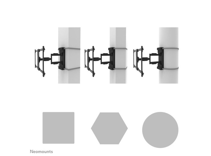 Neomounts WL40S-910BL16 uchwyt do telewizorów 177,8 cm (70") Czarny