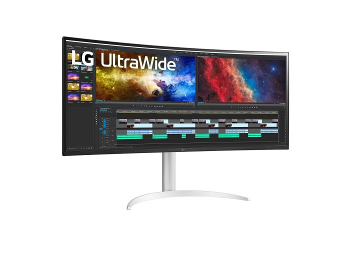 LG 38BQ85C-W monitor komputerowy 95,2 cm (37.5") 3840 x 1600 px Quad HD+ Biały