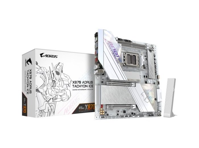 GIGABYTE X870 AORUS TACHYON ICE AMD X870 Gniazdo AM5 Rozszerzone ATX