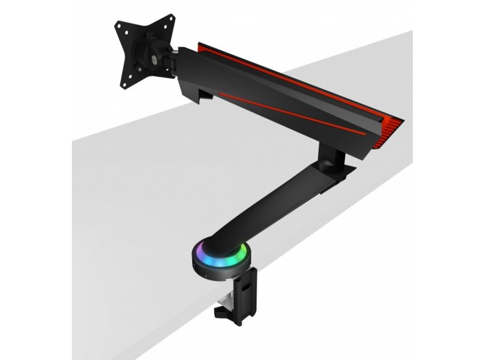 Uchwyt na monitor IB-MSG303BL-T do 32 cali z USB HUB iRGB i podświetleniem