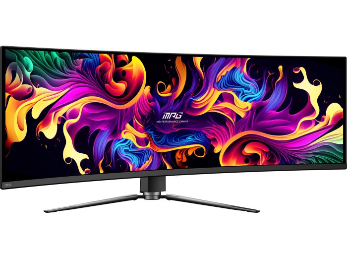 MSI MPG 491CQP QD-OLED monitor komputerowy 124,5 cm (49") 5120 x 1440 px Dual WQHD Czarny