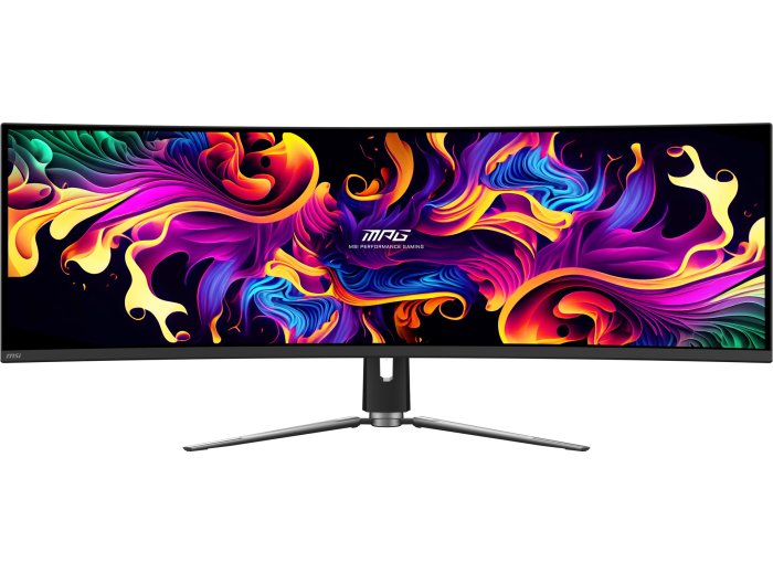 MSI MPG 491CQP QD-OLED monitor komputerowy 124,5 cm (49") 5120 x 1440 px Dual WQHD Czarny